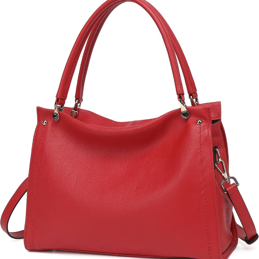 Women Genuine Leather Purses Handbags Tote Bag Shoulder Bag Top Handle Satchel L